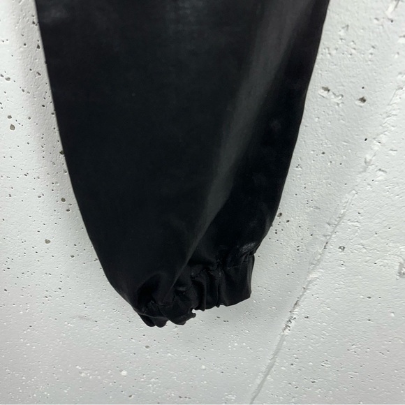 7 for All Mankind size 25 Coated Black Darted Boyfriend Jogger Jeans - Picture 7 of 14